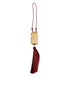 Dolce & Gabbana White Resin Gold Metal Crossbody Mini Purse Pendant Bag